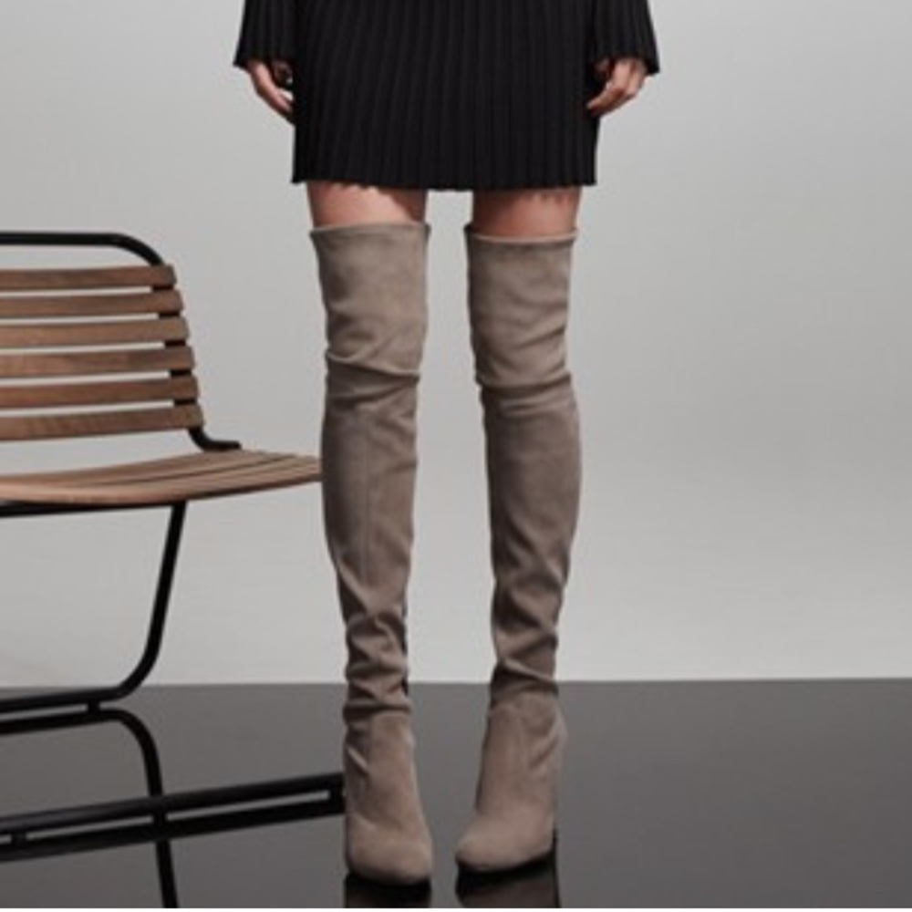 Stuart Weitzman Highland over the knee boot black