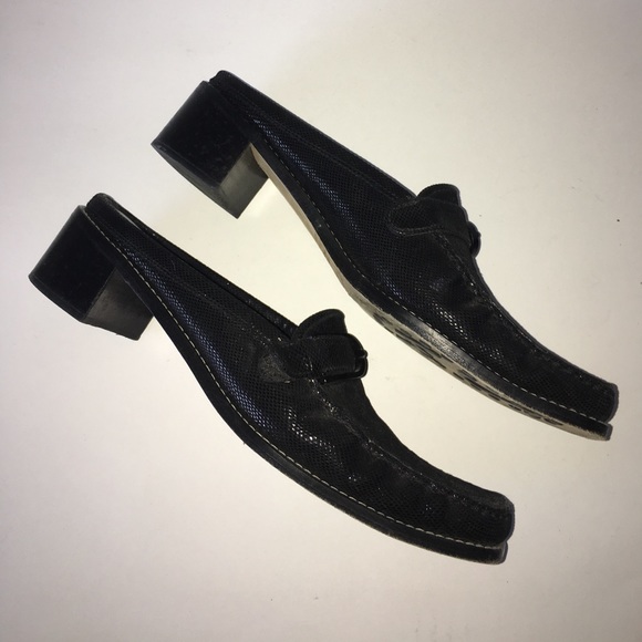 Stuart Weitzman Mule Slides black heels - Picture 1 of 2