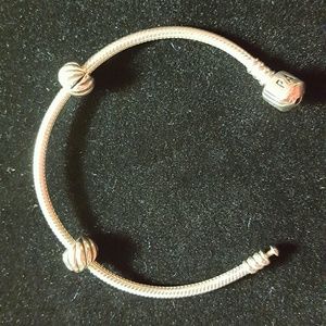 Authentic Pandora 7 inch silver bracelet