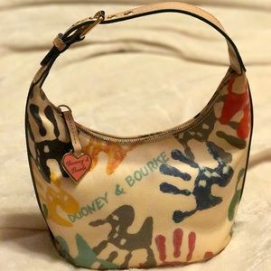 Dooney & Bourke Multicolor Handprint Bucket Bag