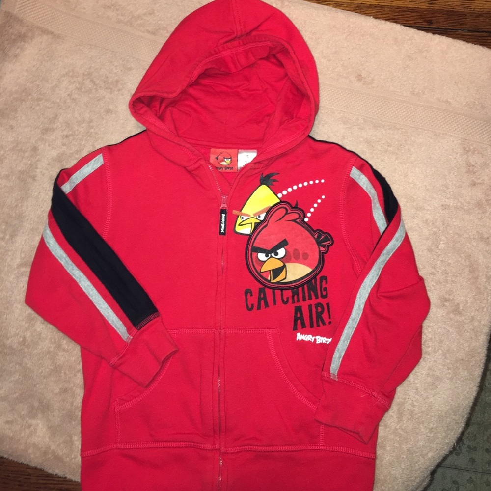 Awesome Angry Birds Boys Hooded Sweatshirt