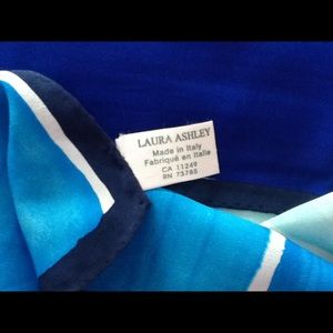 Laura Ashley square silk scarf