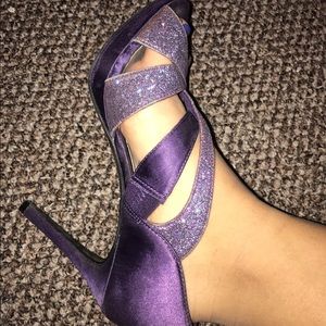 Purple Sparkle Heels