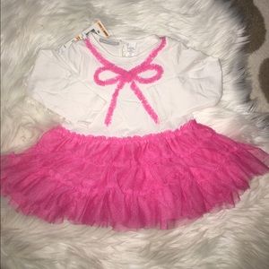 NWT Pink Bow Tulle Bottom Top 12M