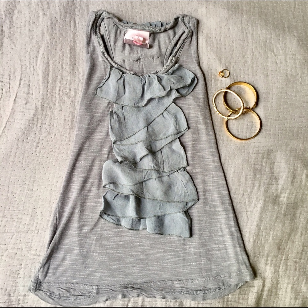 Anthropology Romeo & Juliet Couture Ruffle Tank