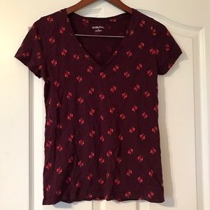 Purple birdie top