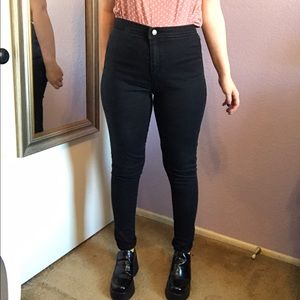High waist Black asos petite jegging