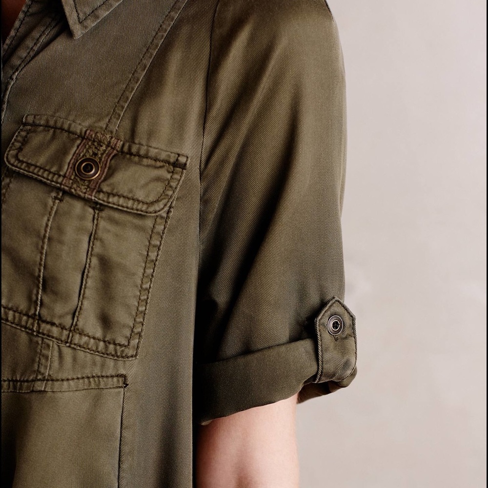 Anthropologie Military Swing Dress - Picture 2 of 3