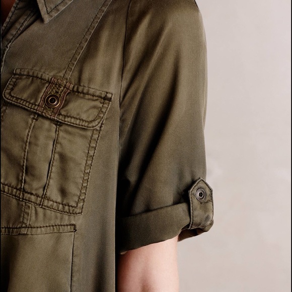 Anthropologie Military Swing Dress - Picture 2 of 3