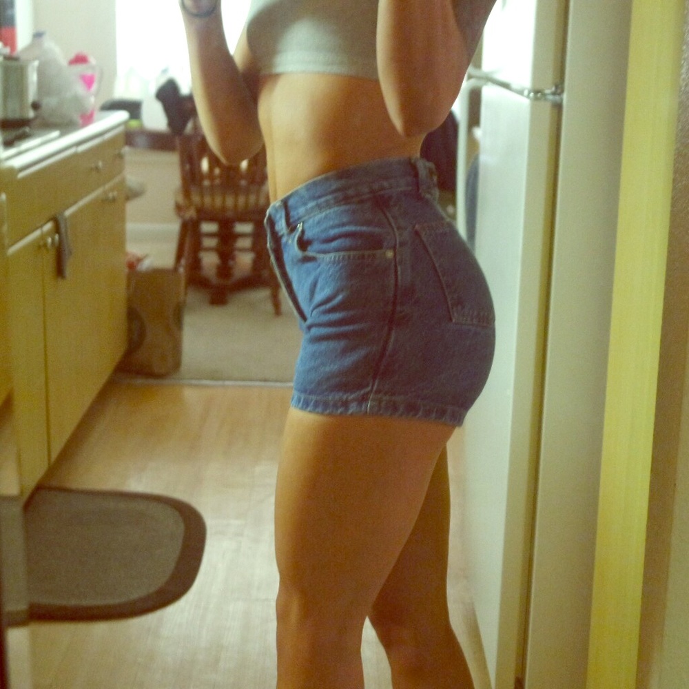 High waist Retro Denim shorts by Coolwear