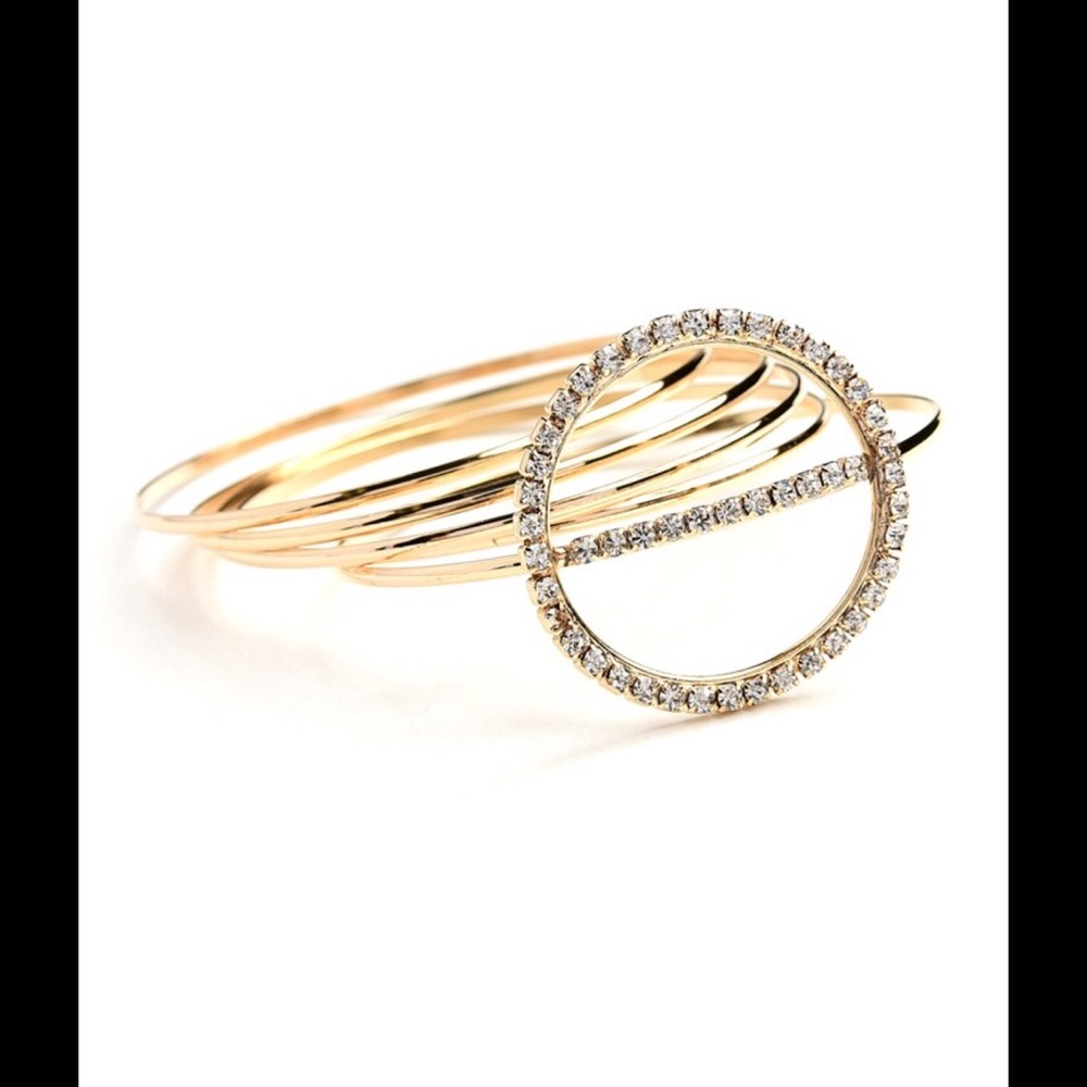 Multi Stone Bangle Bracelet