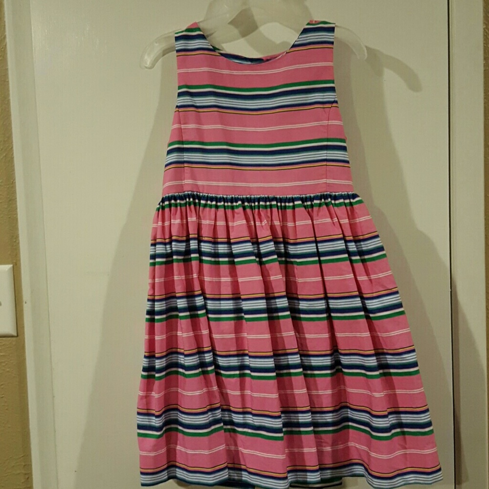 Girls Pink and multi color Ralph Lauren dress
