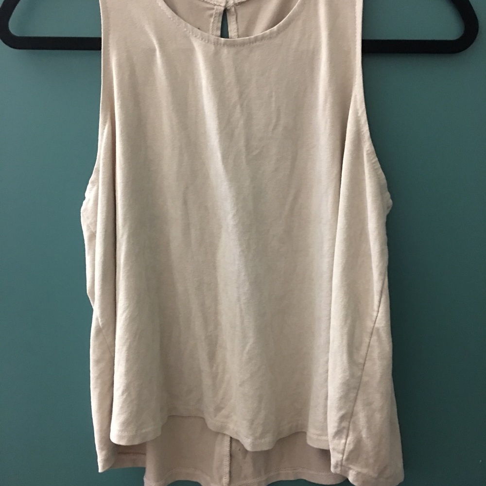 Suede tank top
