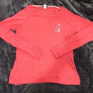 Alpha Phi red heart health long sleeved shirt