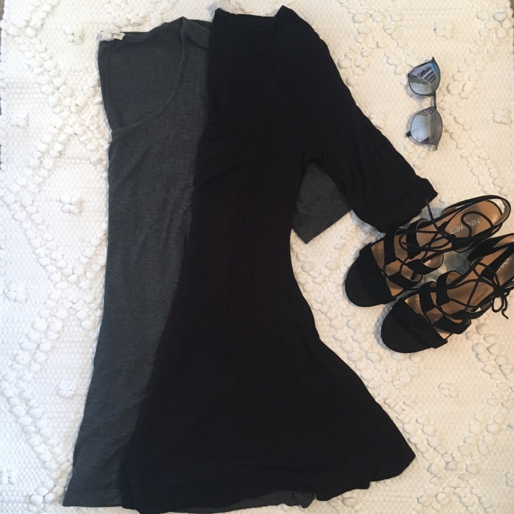 Two Flowy Quarter Sleeve Tunics