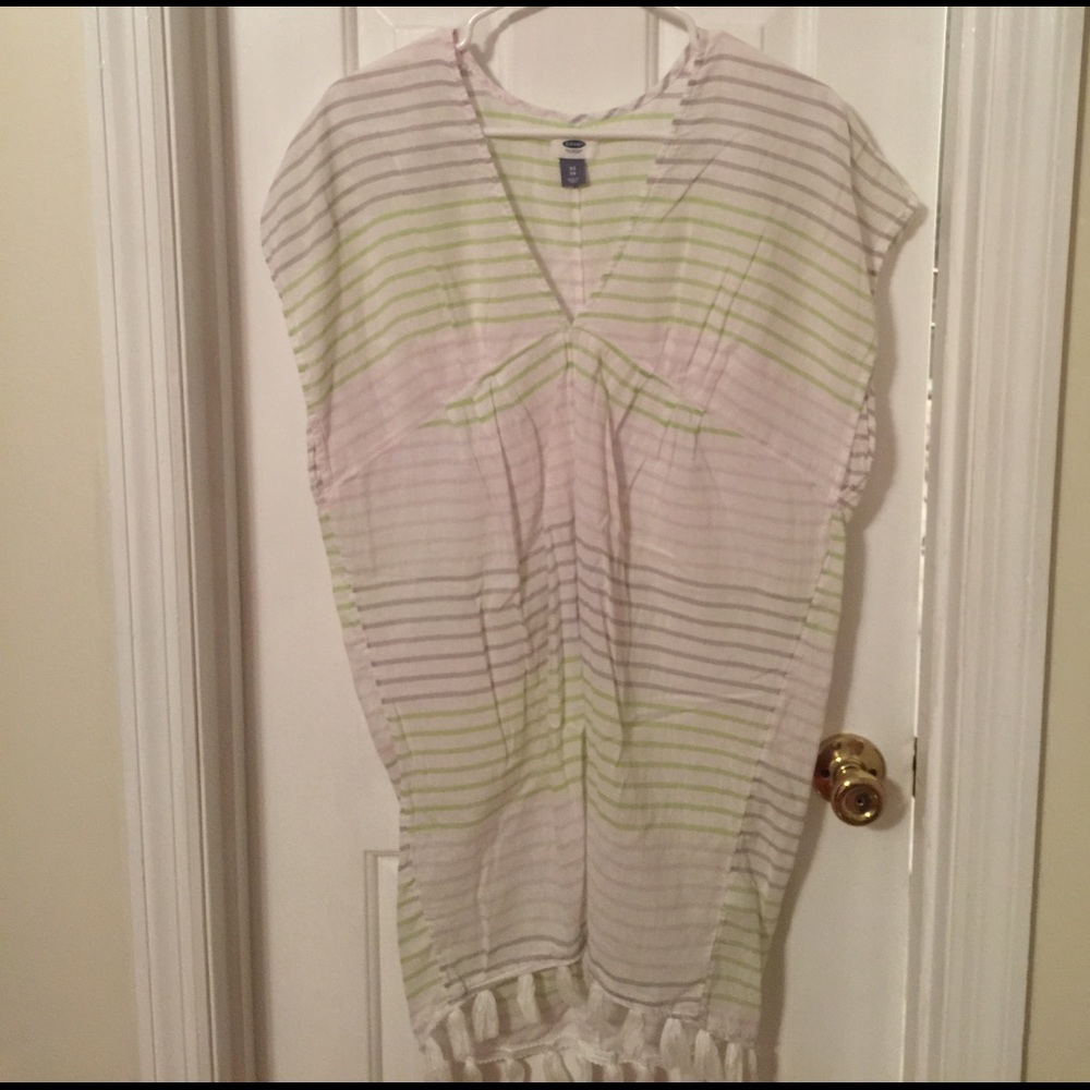 EUC Old Navy coverup with fringe
