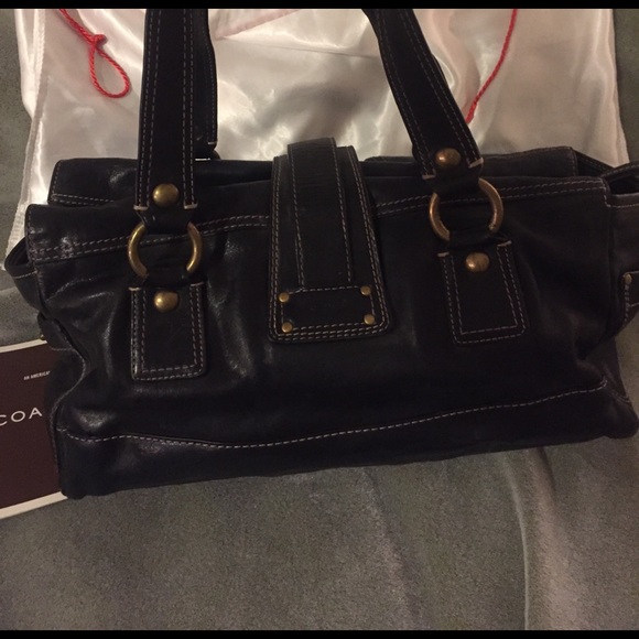 Authentic COACH Black Leather Legacy Satchel - Picture 2 of 7