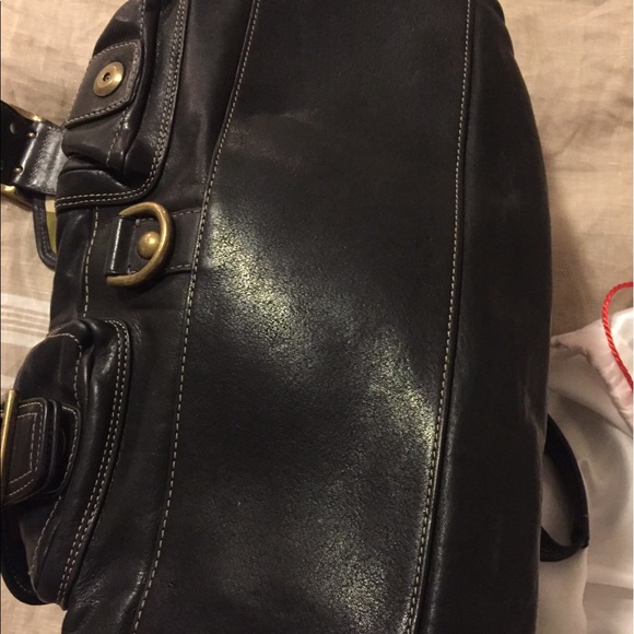 Authentic COACH Black Leather Legacy Satchel - Picture 5 of 7