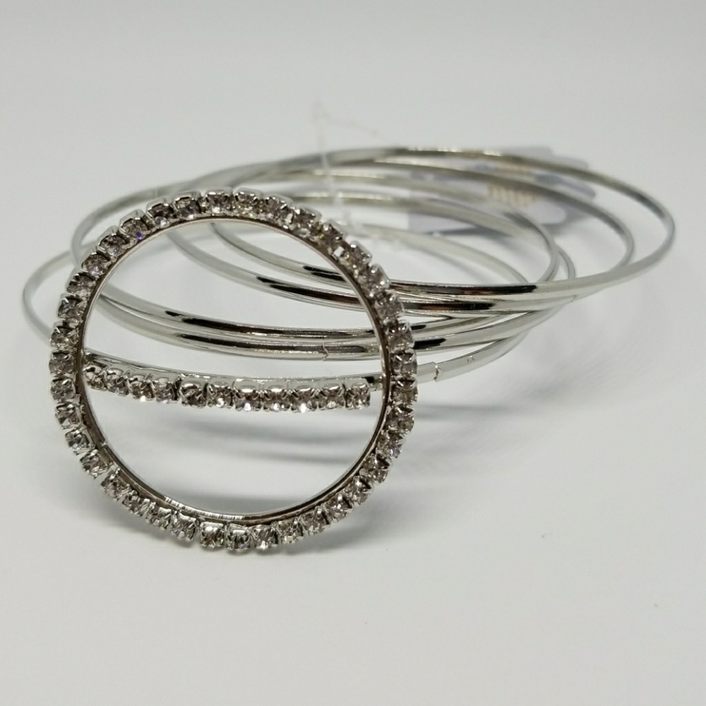 Multi Stone Bangle Bracelet