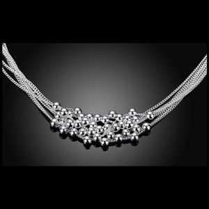 .925 Sterling Silver Bubble Necklace