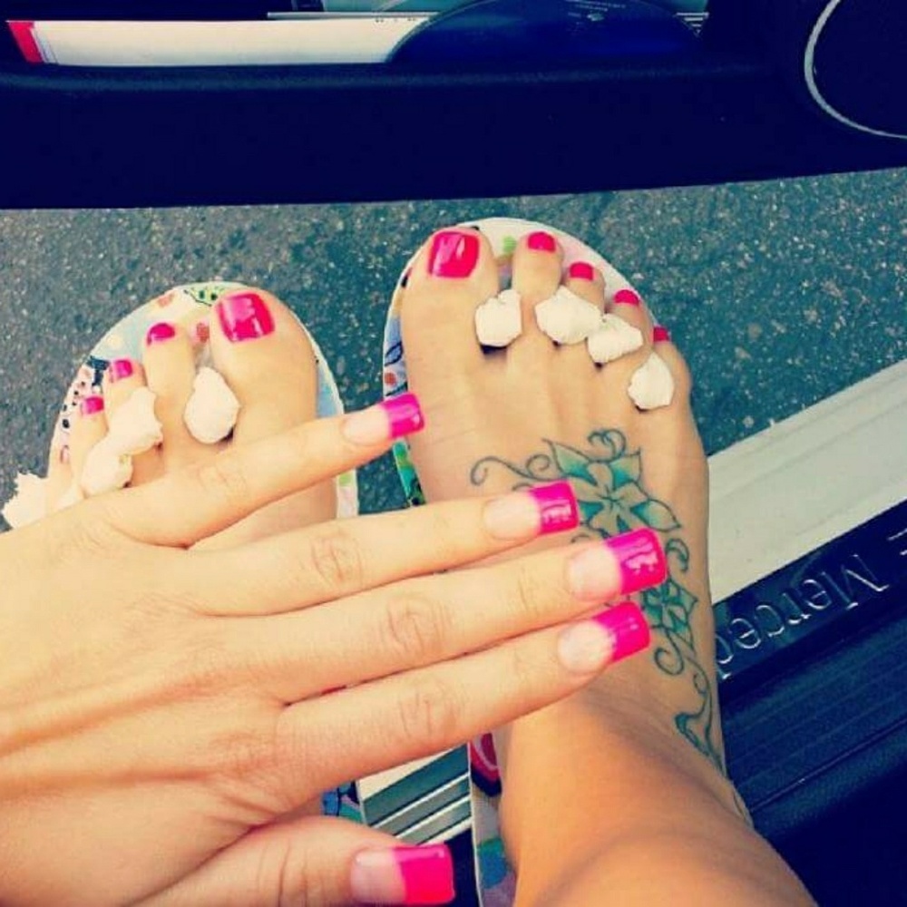 My new pedicure and manicure
