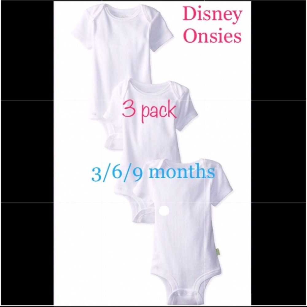 DISNEY CUDDLY BODYSUIT (3 piece in one pack of one size)