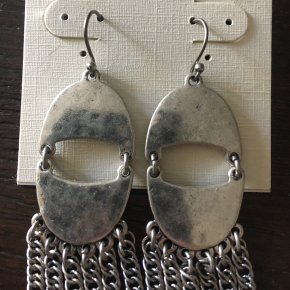 NEED GONE BY 9/15/22 - Brand New Lucky Bohemian Silver Chain Earrings - Picture 3 of 6