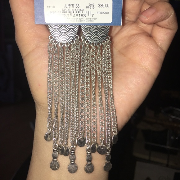 NEED GONE BY 9/15/22 - Brand New Lucky Bohemian Silver Chain Earrings - Picture 6 of 6