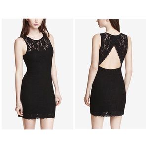 Black Lace Sheath Dress