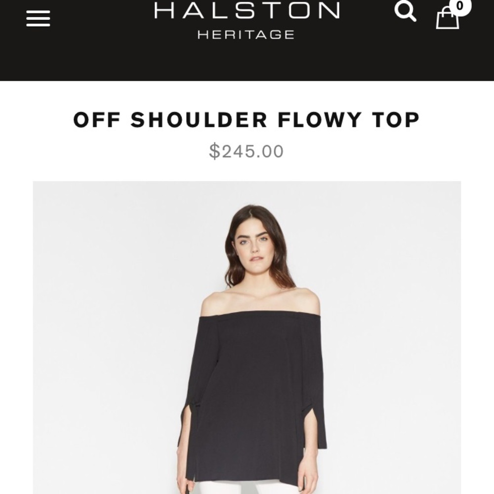 Halston Heritage SALE 🍾 off the shoulder top