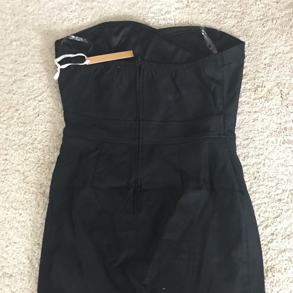 ♣️Tuxedo style strapless dress - Picture 2 of 4