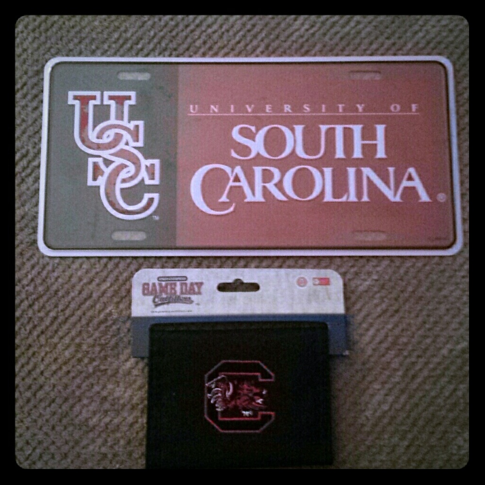 NCAA License Plate and Wallet