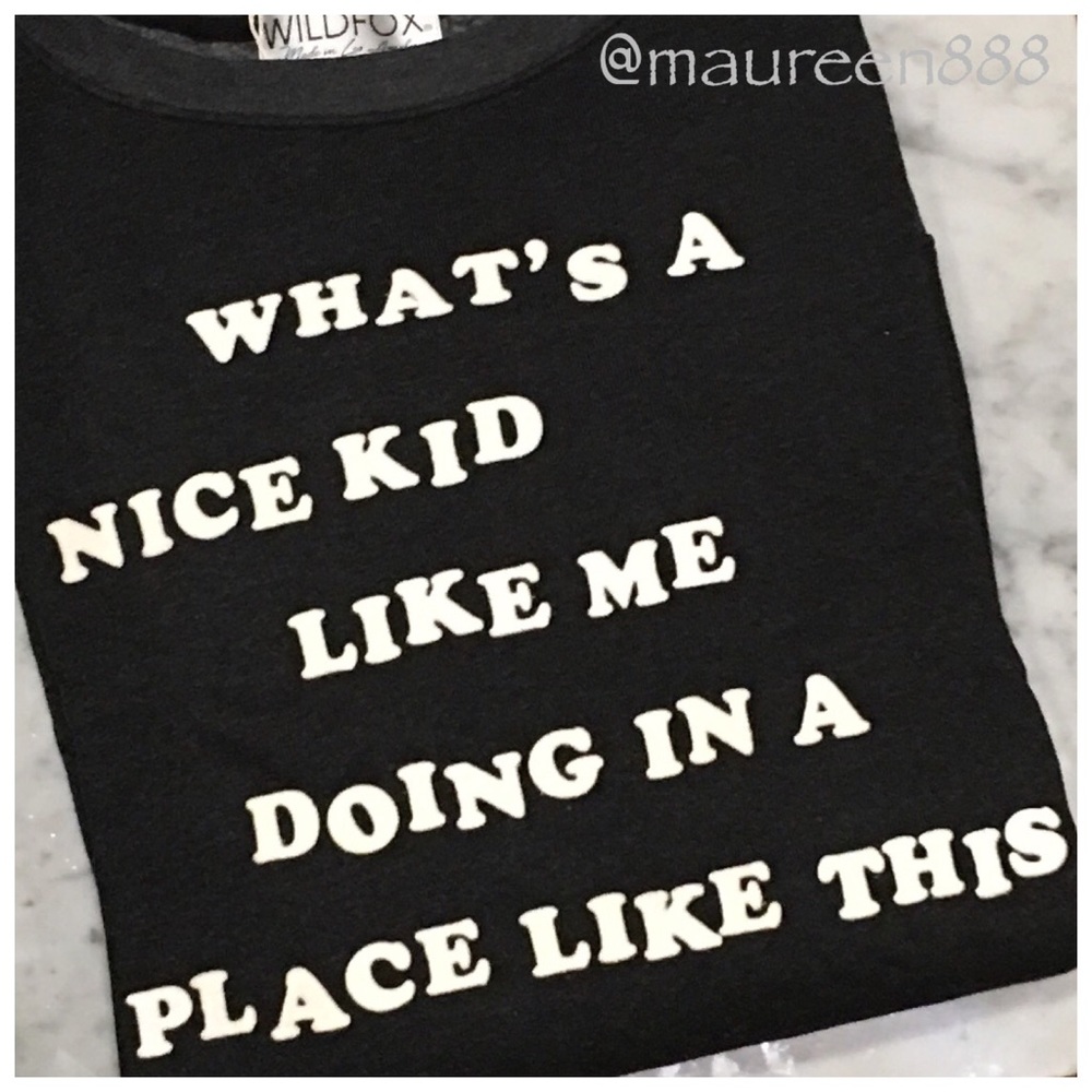 Wildfox® Nice Kid Roadtrip Sweater [clean black]