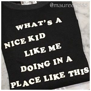 Wildfox® Nice Kid Roadtrip Sweater [clean black]