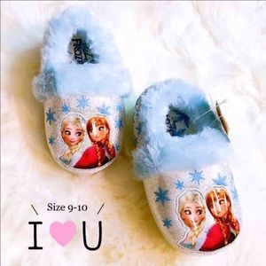 Elsa Anna frozen slipper girls shoe size 9-10