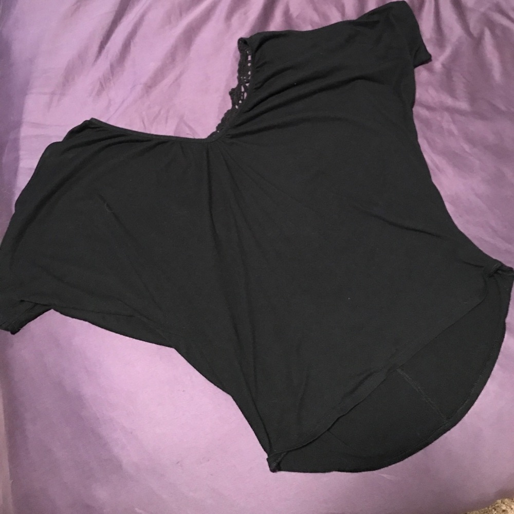 Crocheted Back Express Blouse