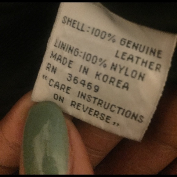 Black leather jacket - Picture 3 of 3