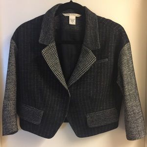 Diane Von Furstenberg Cropped Wool Jacket Size 10