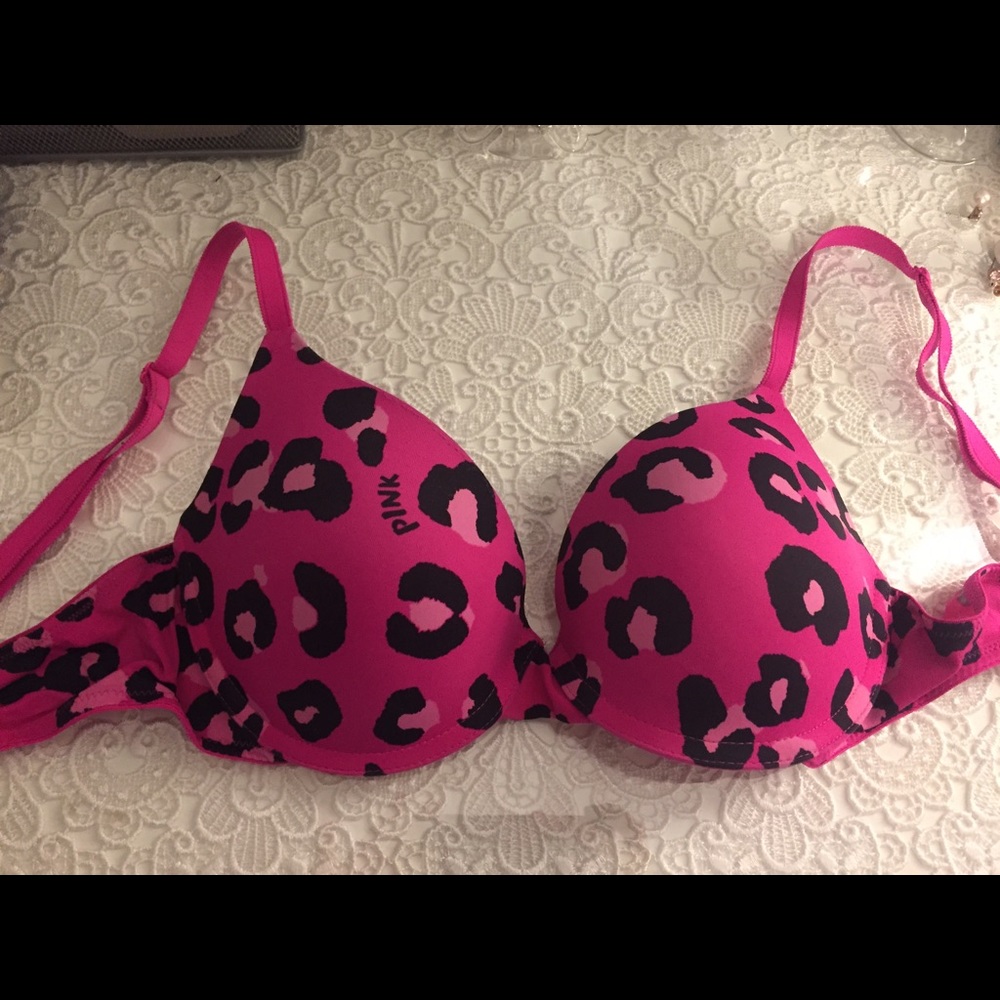 Pink bra