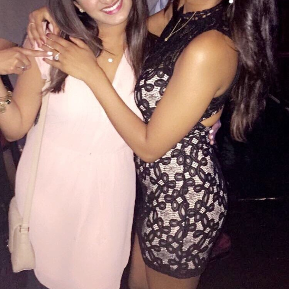 Forever 21 black lace dress