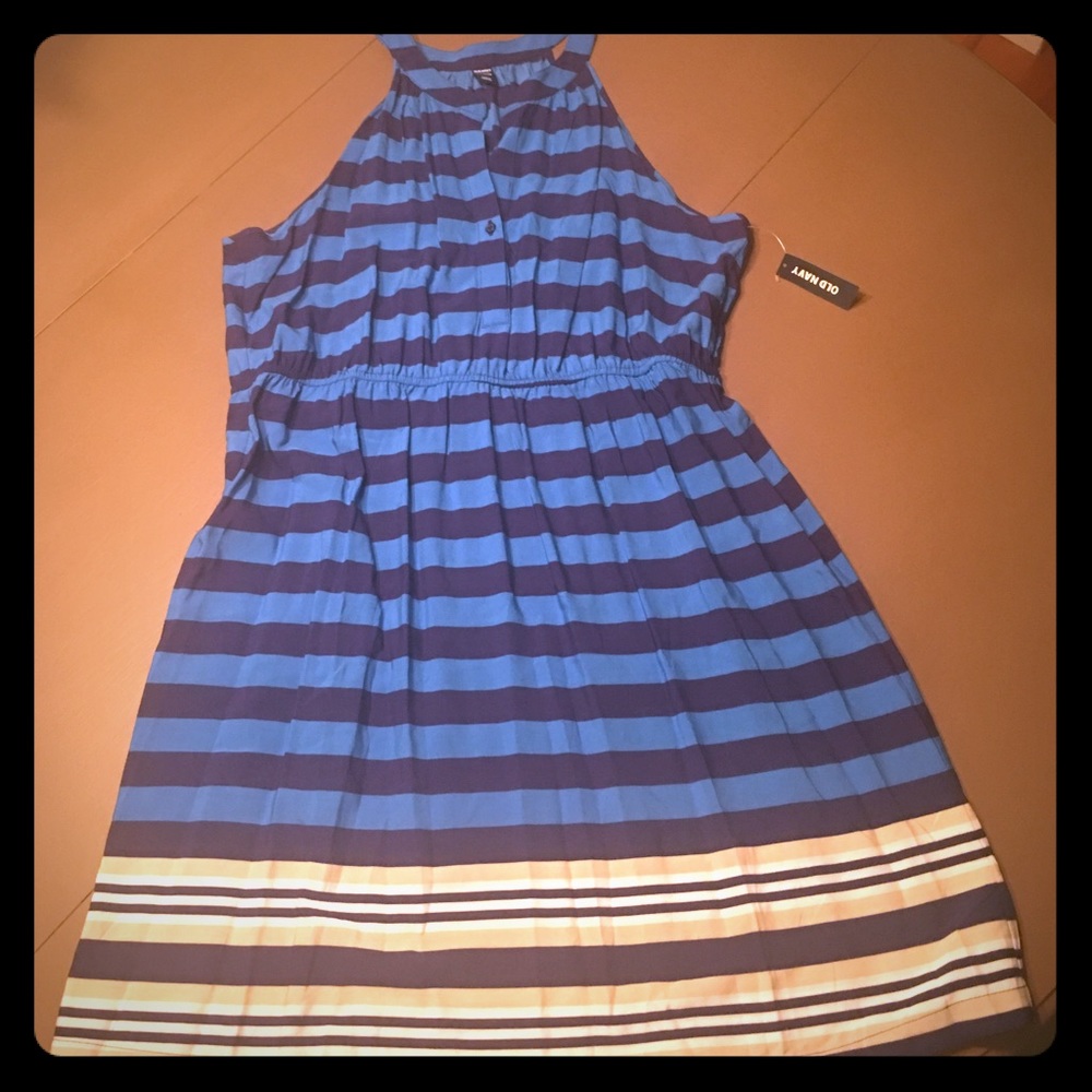 New Old Navy striped sleeveless dress