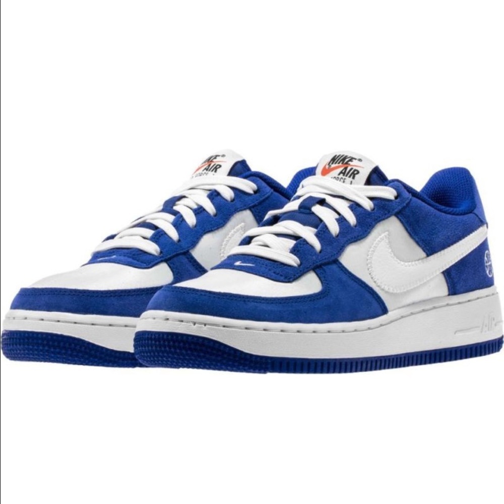 NWOB NIKE AIR FORCE 1 BLUE SUEDE SIZES 5.5 y, 7 Y - Picture 8 of 8