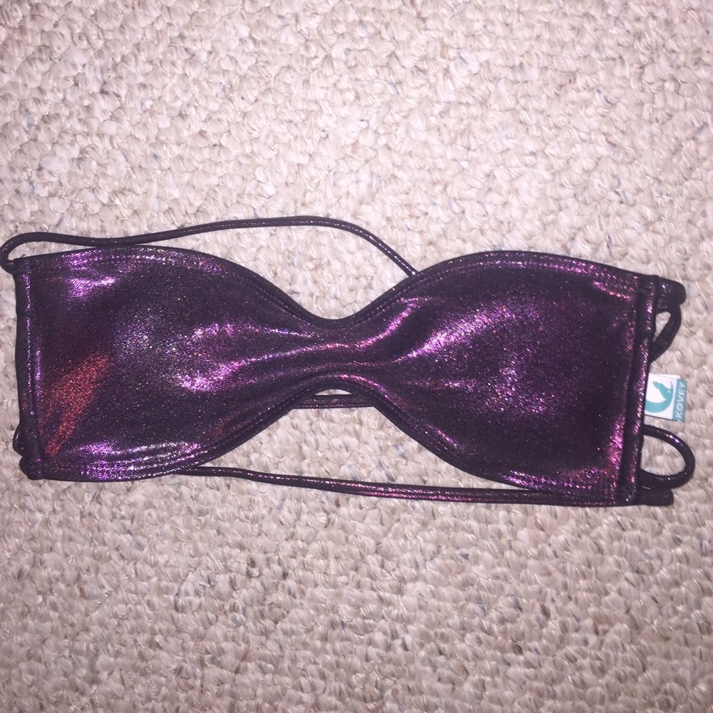 Kovey strapless bikini top