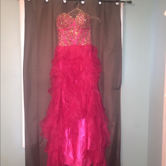Prom dress hot pink - Picture 1 of 2