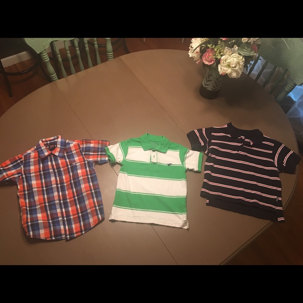 Toddler polos and button up shirts
