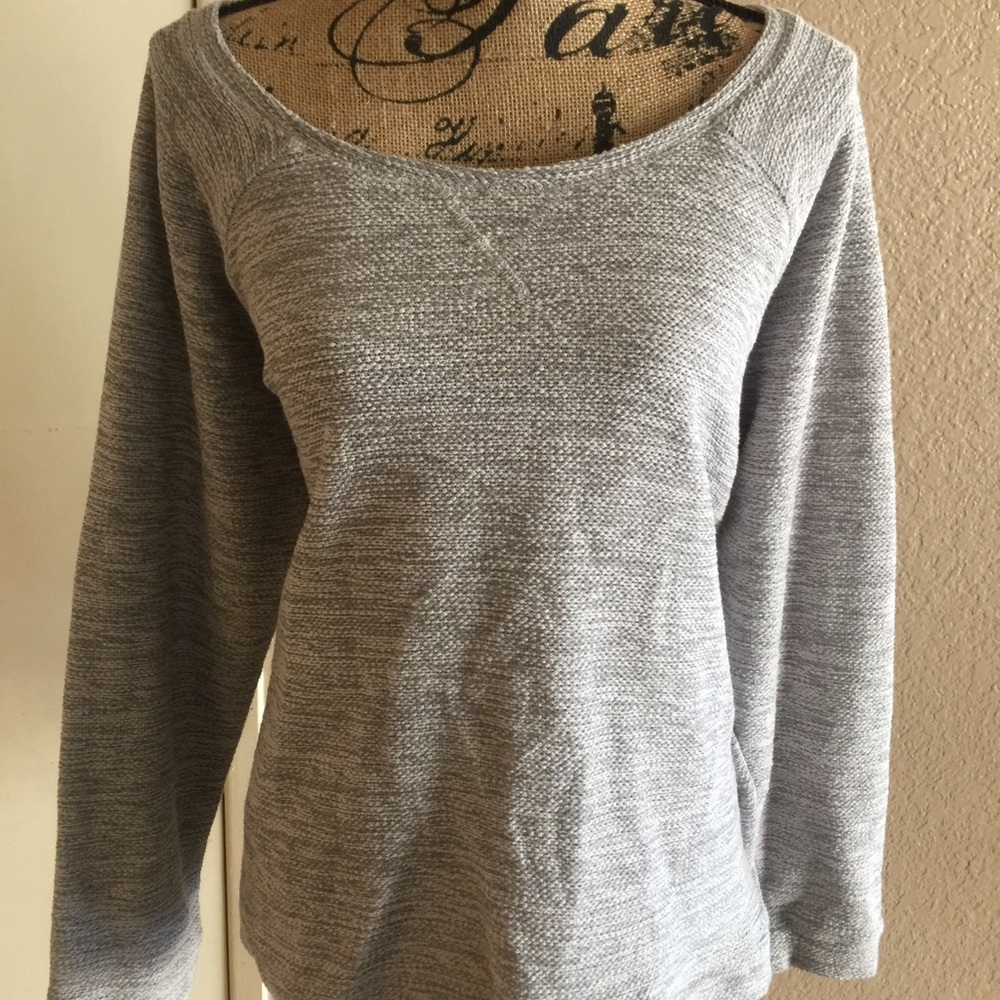 Gray Lane Bryant sweater.