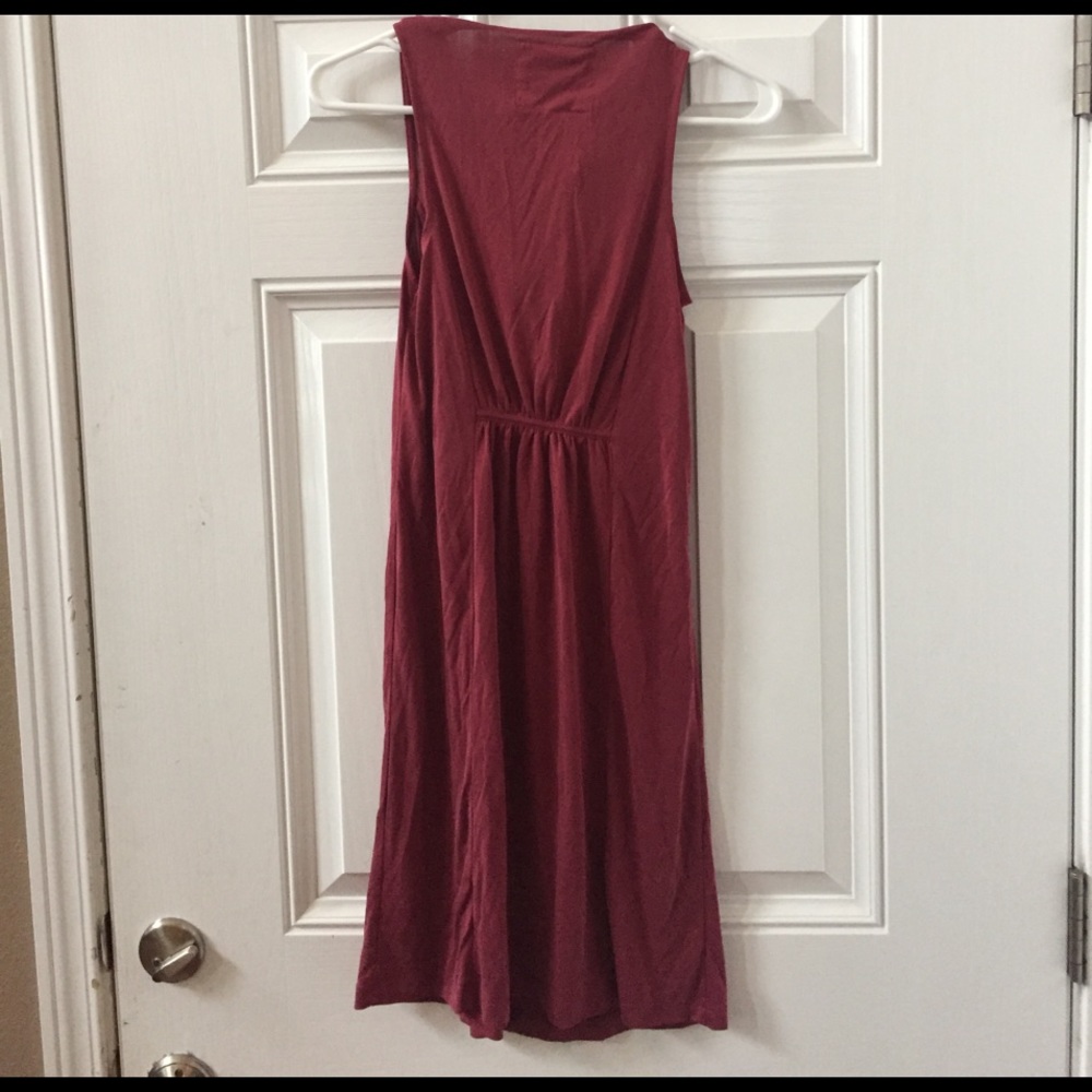 Anthropologie Red Cowl Dress - Picture 3 of 4