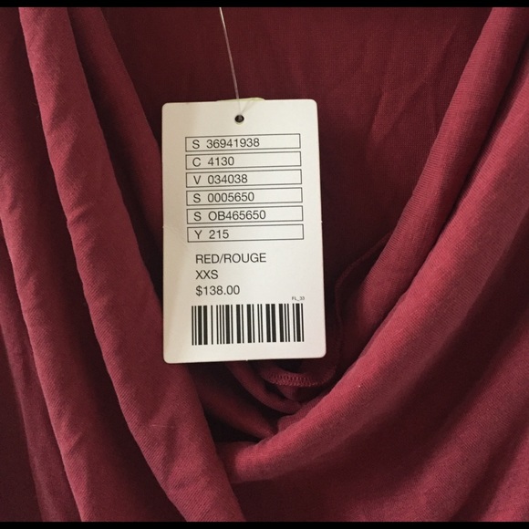 Anthropologie Red Cowl Dress - Picture 4 of 4