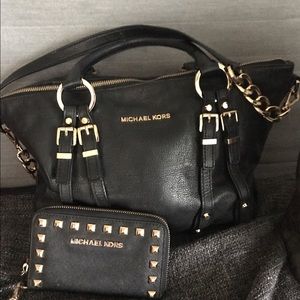 Michael Kors shoulder bag and wallet set