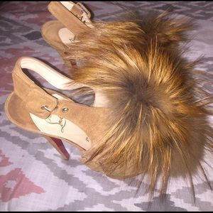 Loubotin Fox Fur Splash size 38, lightly worn